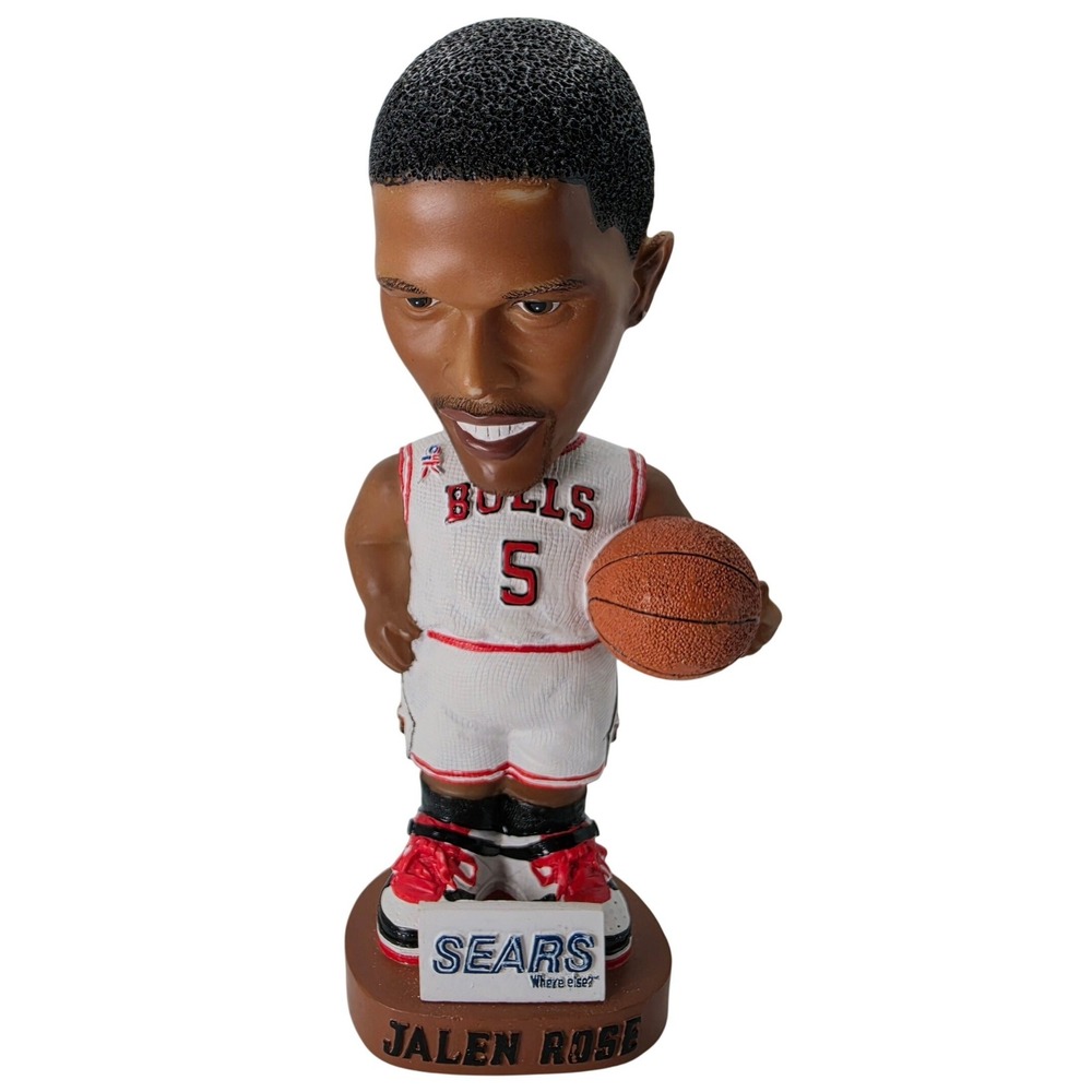 Jalen Rose Chicago Bulls Bobble Dobbles Bobblehead Alexander Global Promo Broken